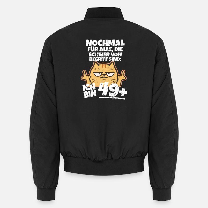 Mittelfinger Katze 50 Geburtstag Unisex Bomberjacke