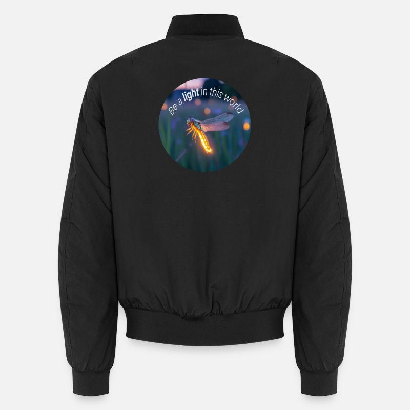 Luciole lumineuse avec un message positif Bomber unisexe