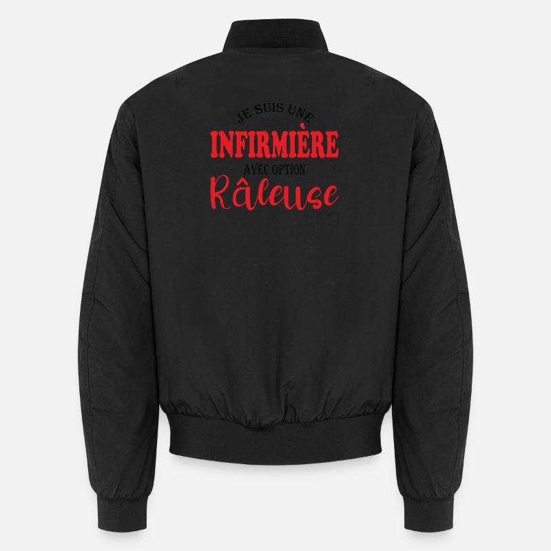 Cadeau pour une infirmière avec option râleuse Bomber unisexe
