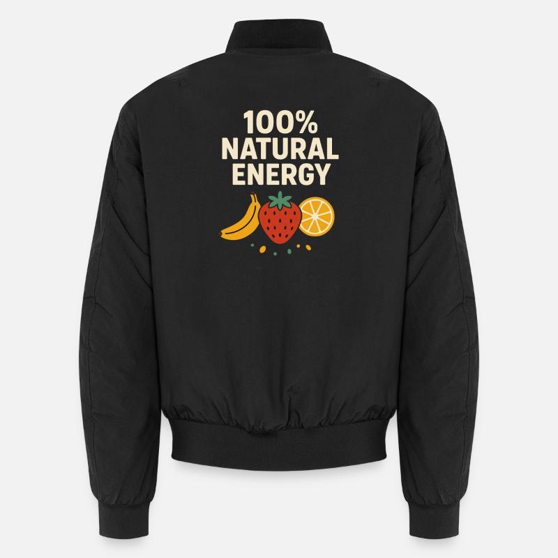 100% Natural Energy – Fruit Lover Design Unisex Bomber Jacket