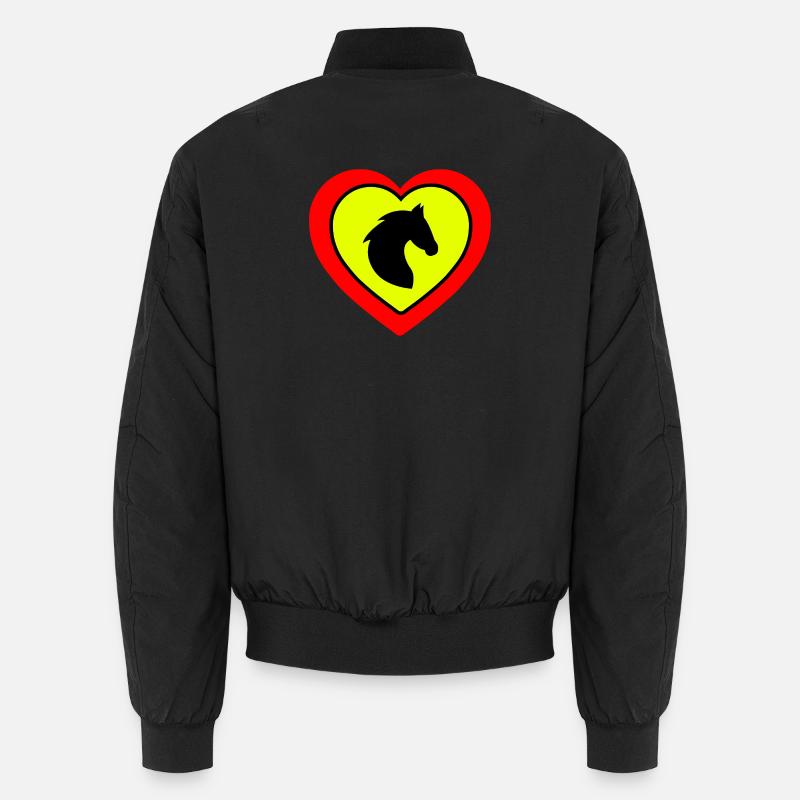 Chevaux - Bomber unisexe - noir