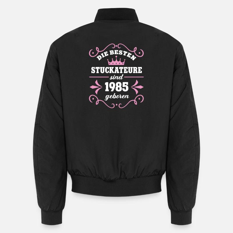 Anniversaire du plâtrier 1985 Année du plâtrage Bomber unisexe