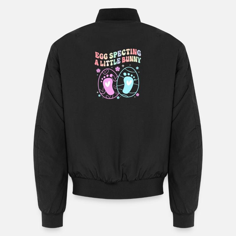 Werdende Mutter Ostern Gender Reveal Unisex Bomberjacke
