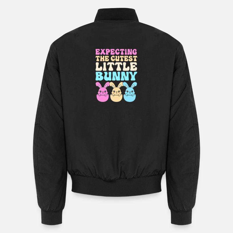 Gender Reveal Ostern Werdende Mutter - Unisex Bomberjacke - Schwarz