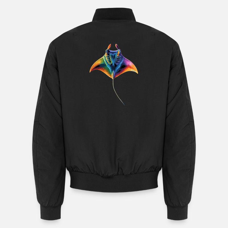 Manta Ray, Devil Ray, Stingray, Diver Unisex Bomber Jacket