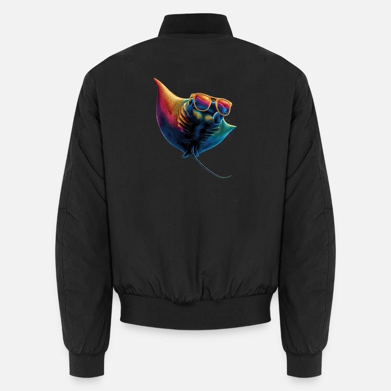 Manta Ray, Devil Ray, Stingray, Diver Unisex Bomber Jacket