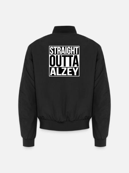 Straight Outta Alzey - Unisex Bomber Jacket - black