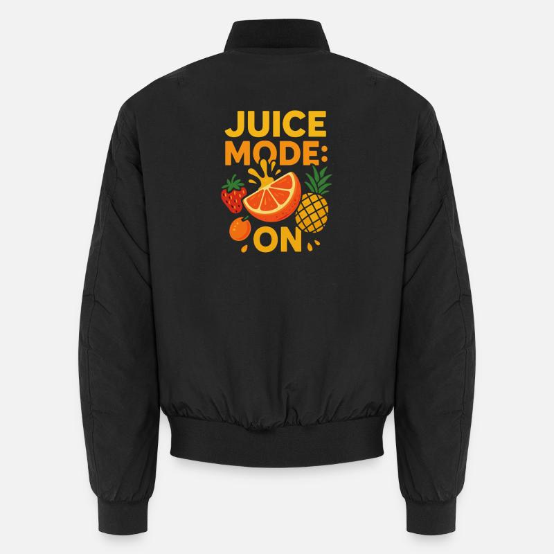 Juice Mode: ON – Fruchtiges Sommermotiv - Unisex Bomberjacke - Schwarz