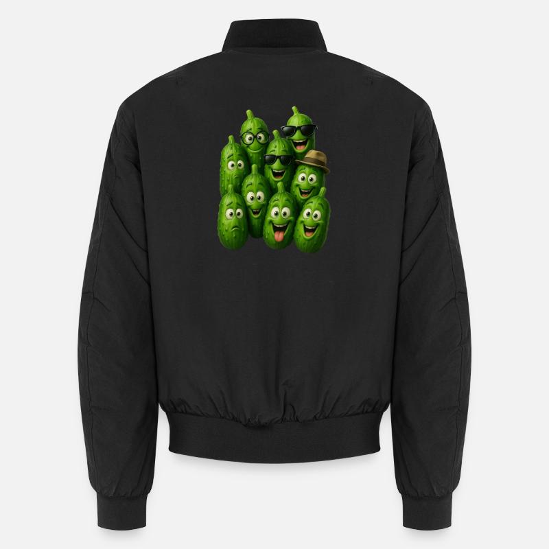 Green Cucumber Troop Unisex Bomber Jacket