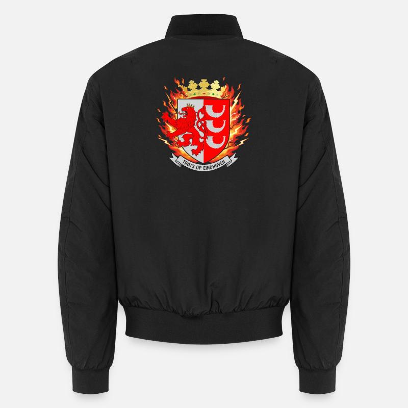 Proud of Eindhoven Emblem - Unisex Bomber Jacket - black