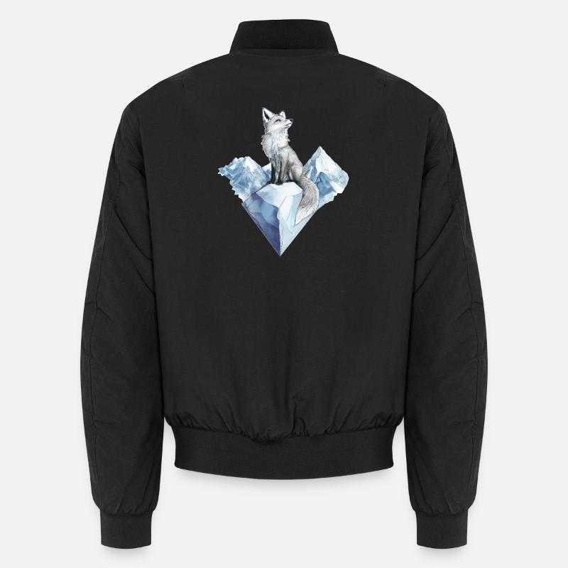 Arctic Fox Fox Winter Motif Unisex Bomber Jacket