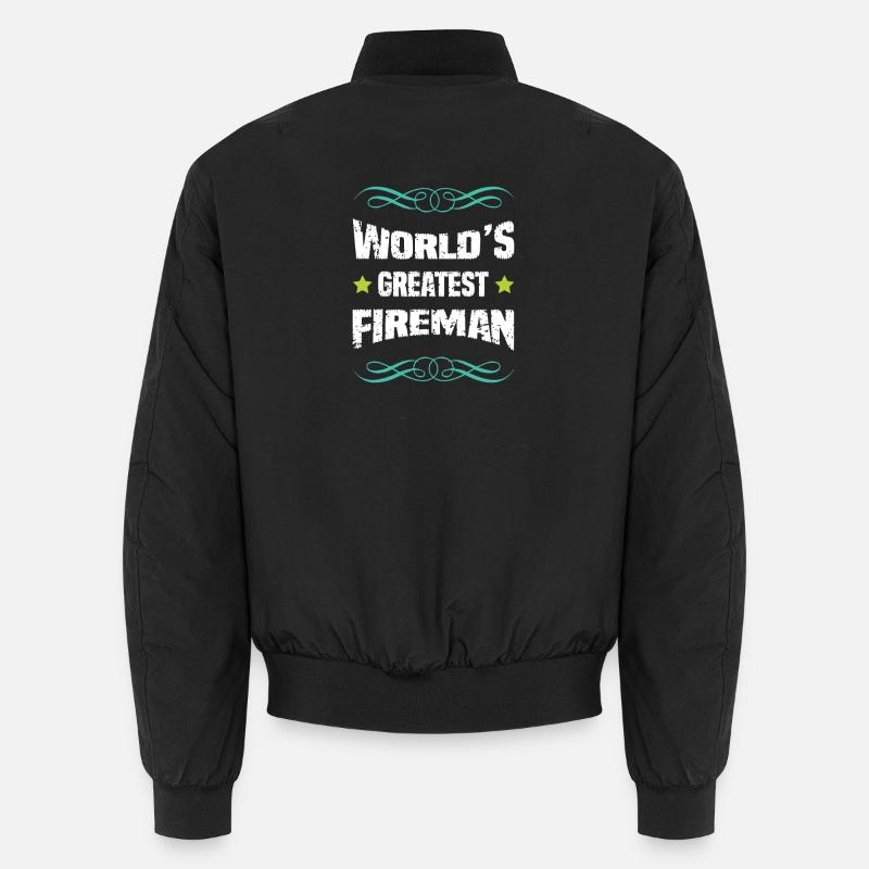 Le meilleur pompier du monde - Bomber unisexe - noir