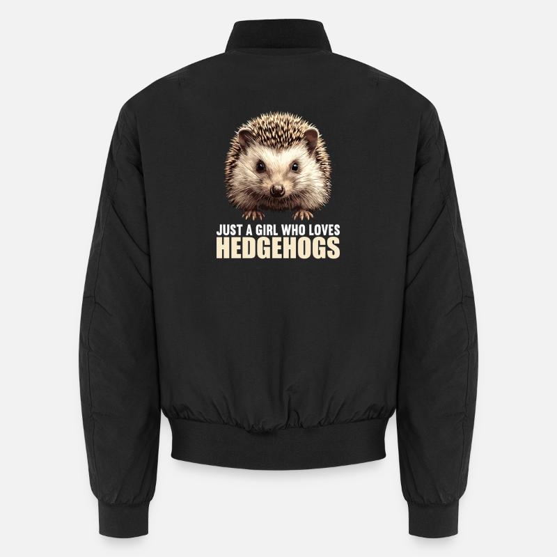 Igel - Unisex Bomberjacke - Schwarz
