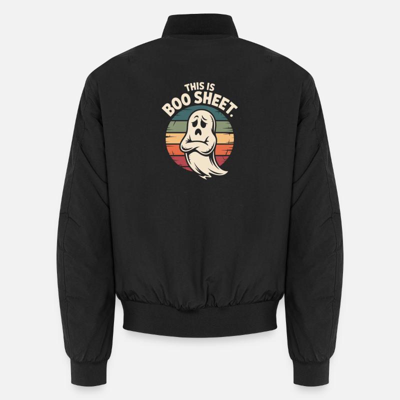 Fantôme Halloween Rétro Bomber unisexe