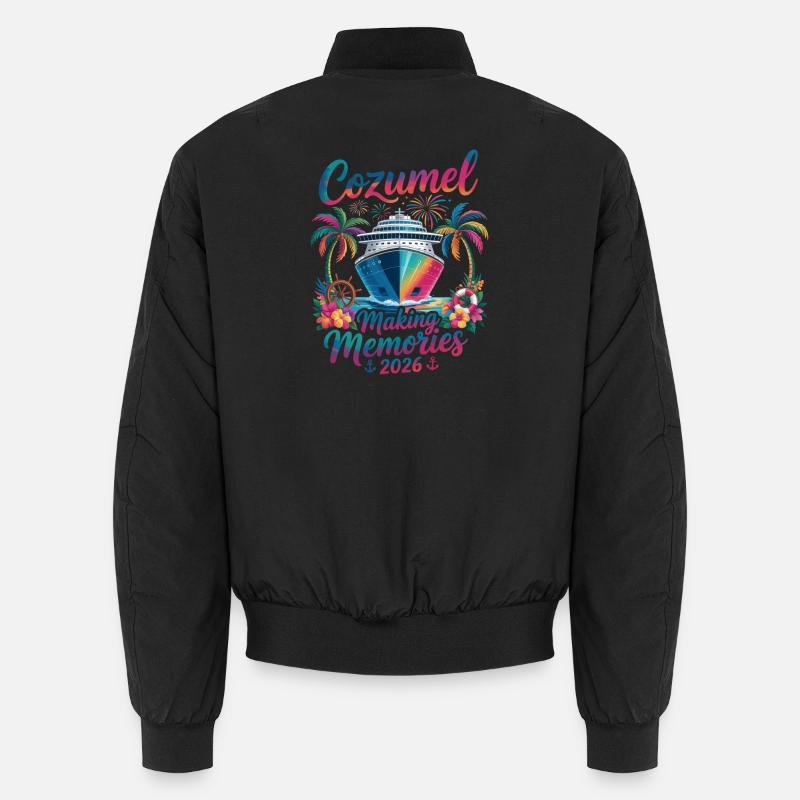 Cozumel Making Memories 2026 - Unisex Bomber Jacket - black