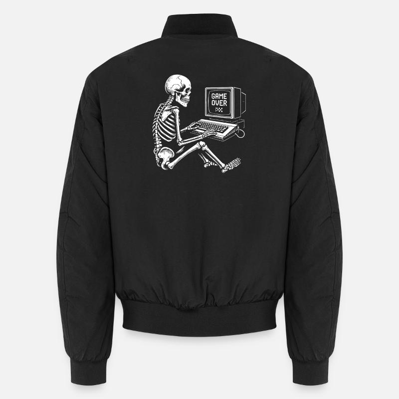 Skeleton Gamer sur console Bomber unisexe
