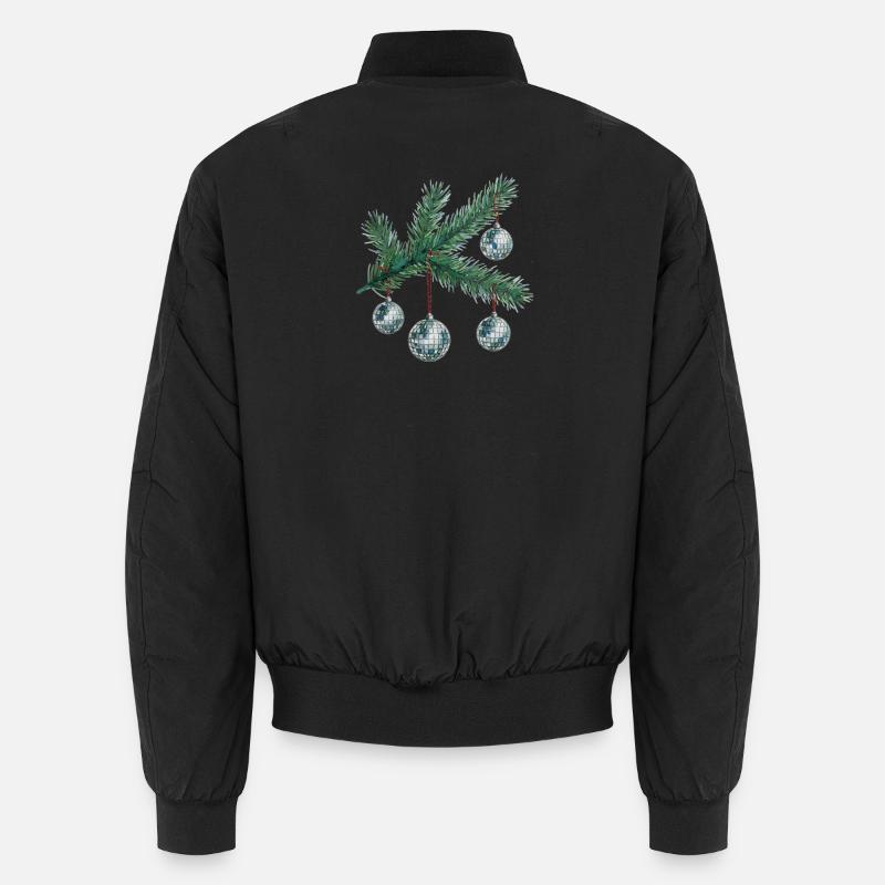 Tannenzweig Disco Ornamente Unisex Bomberjacke