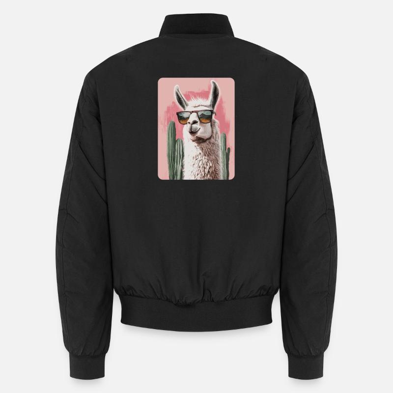 lama - Unisex Bomber Jacket - black
