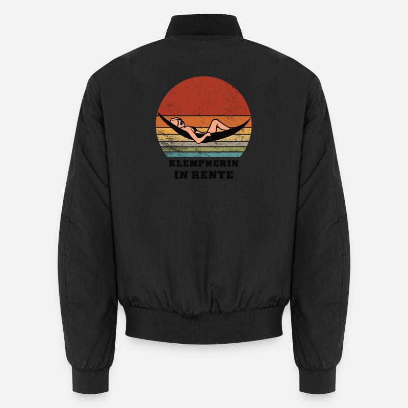 Pension, plumber, retiree, retired Unisex Bomber Jacket