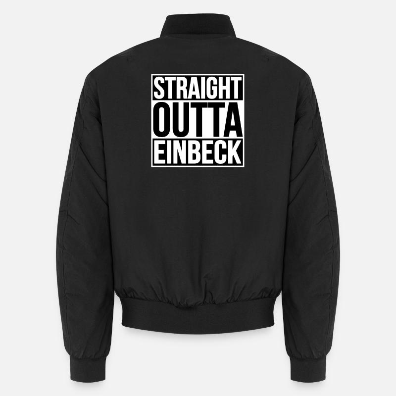 Straight Outta Einbeck - Unisex Bomber Jacket - black