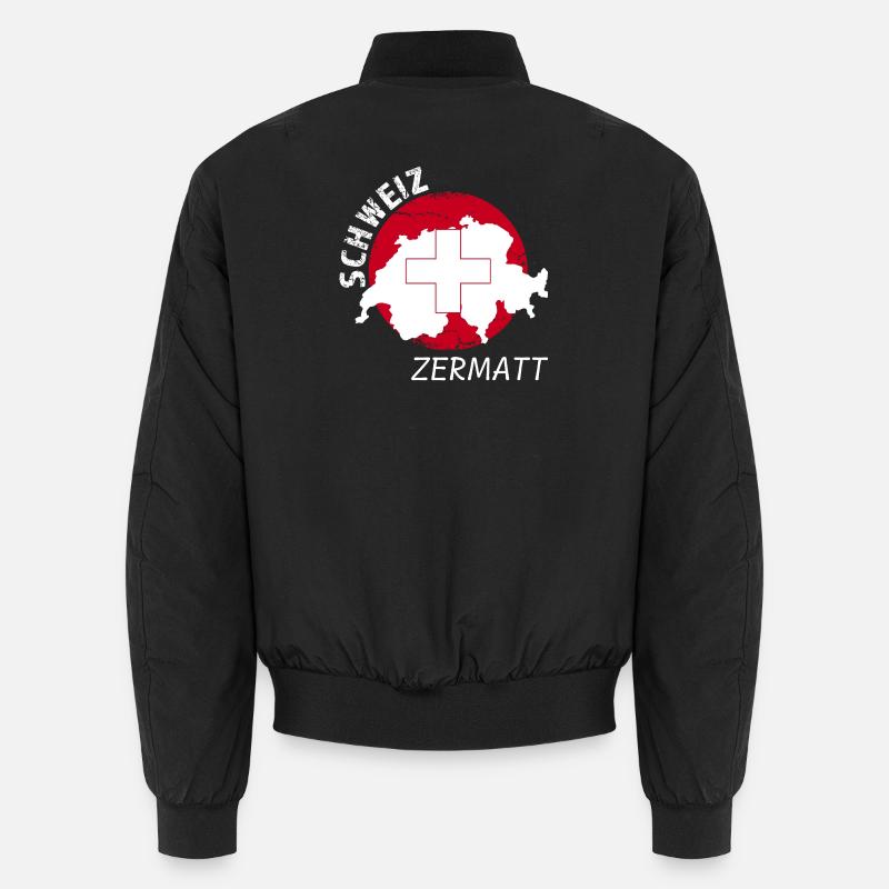 Zermatt - Unisex Bomberjacke - Schwarz