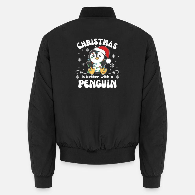 Noël, c’est mieux avec un pingouin Bomber unisexe