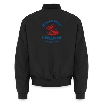 Pelican Point Fishing Lodge Floride T-Shirt - Bomber unisexe - noir - Dos - AI Model Male 185 light (185cm)