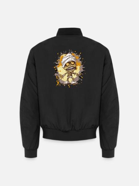 Mummy in splatter look - Unisex Bomber Jacket - black