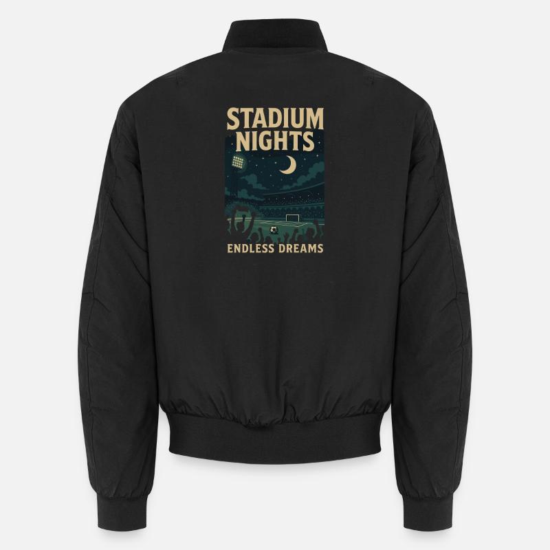Stadium Nights – Endless Dreams Design - Bomber unisexe - noir