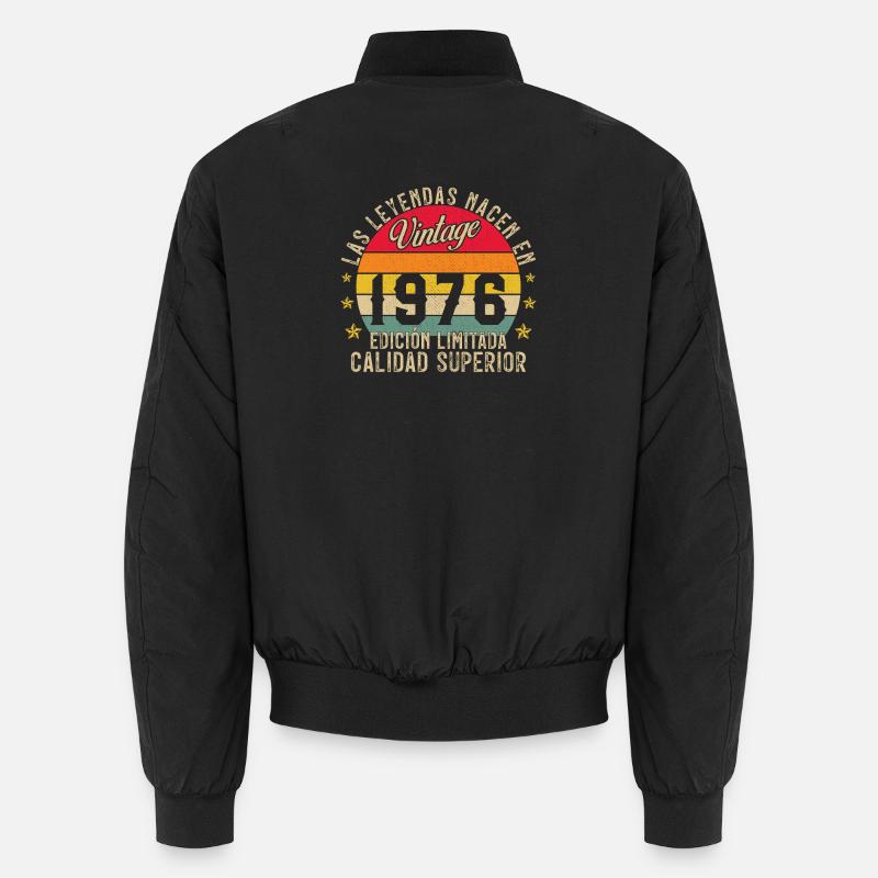 1976 Vintage Retro Geburtstagsgeschenk Unisex Bomberjacke