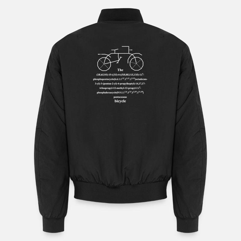 Bicycle Molecule - IUPAC Joke - Nerd Humor Unisex Bomber Jacket