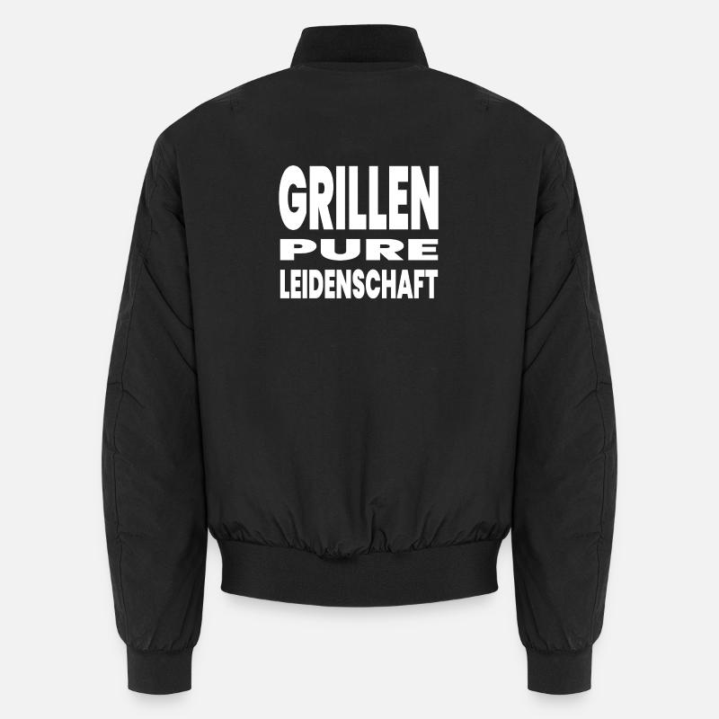 Grillen - Unisex Bomberjacke - Schwarz