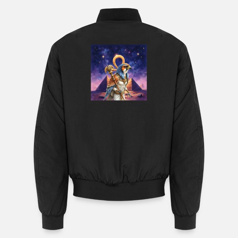 Pharaon Guerrier Oiseau - Bomber unisexe - noir