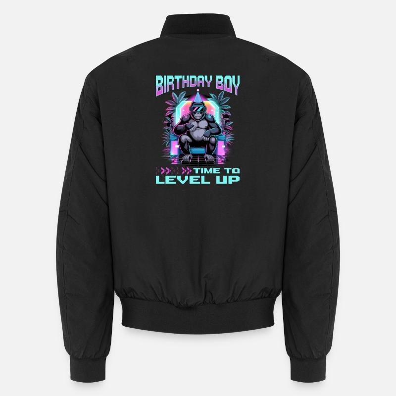 Birthday Gamer VR - Unisex Bomber Jacket - black