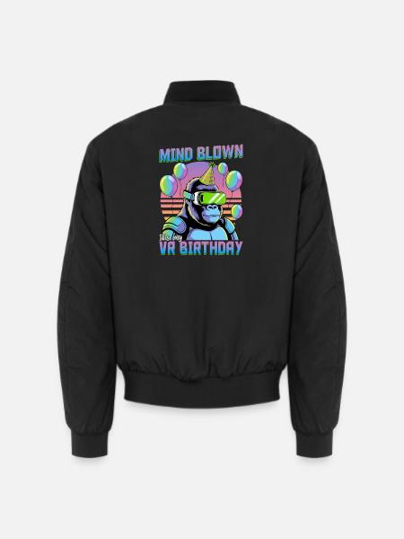 Birthday Gamer VR - Unisex Bomber Jacket - black