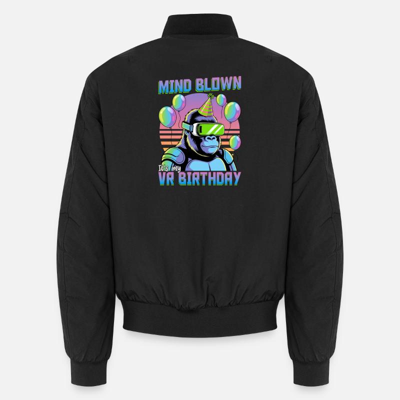 Birthday Gamer VR - Unisex Bomber Jacket - black