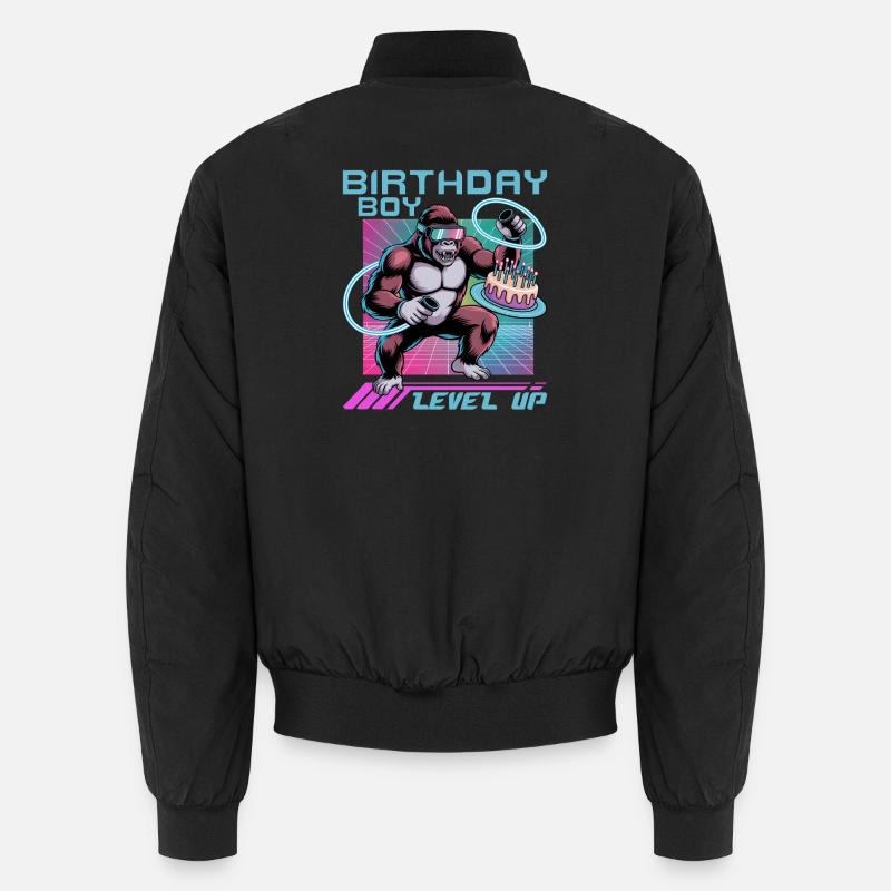Birthday Gamer VR - Unisex Bomber Jacket - black