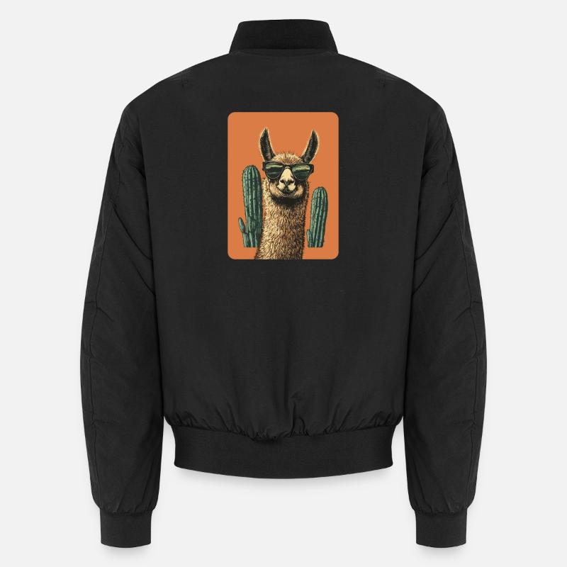 lama - Unisex Bomber Jacket - black
