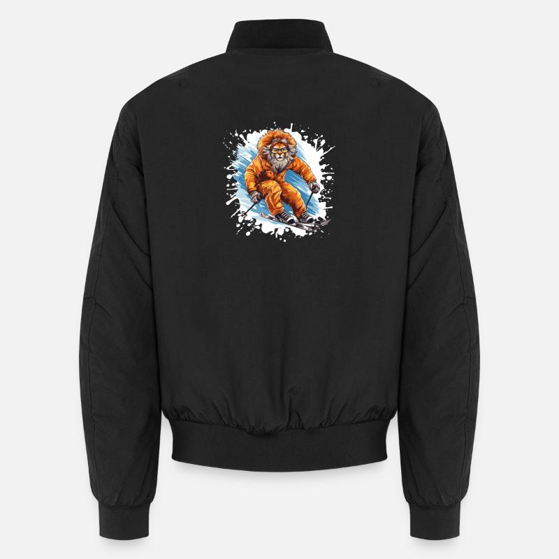 Löwe Ski Skiing - Bomber unisexe - noir