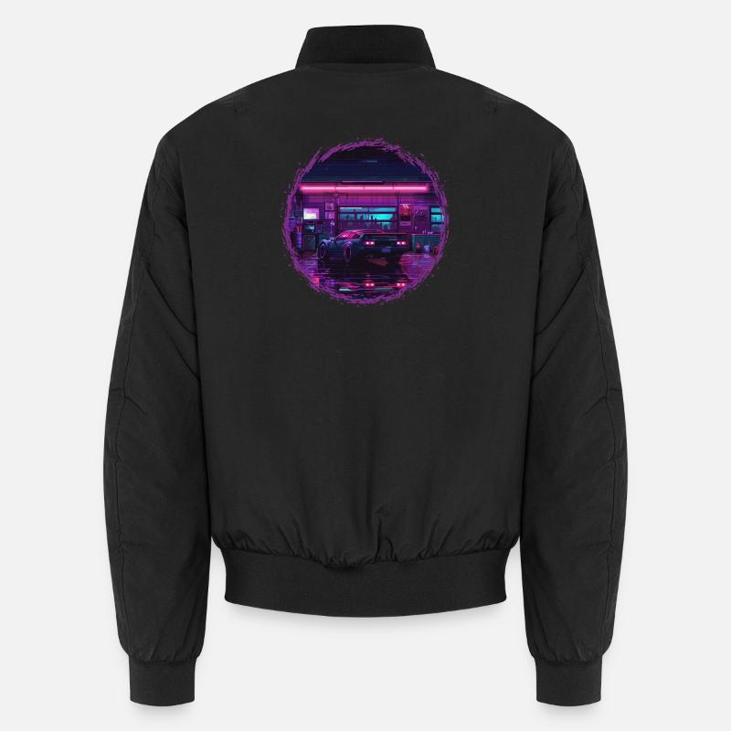 Neon Garage – Édition RétroRift Nuit Bomber unisexe