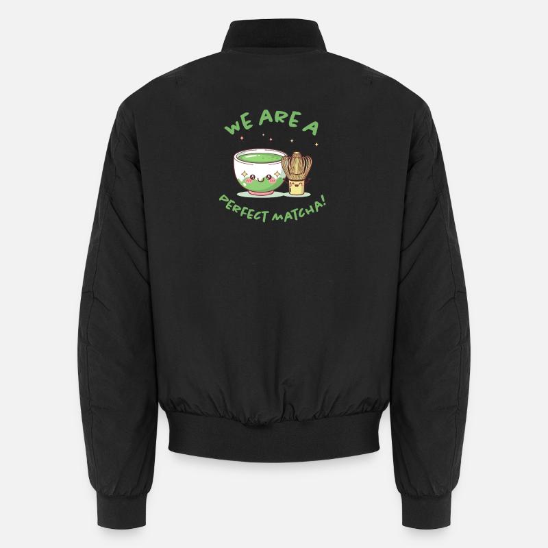 Perfect matcha moment Unisex Bomber Jacket