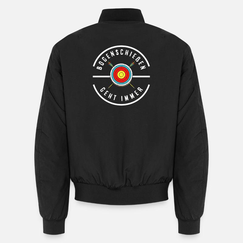 Je fais du tir à l’arc Bomber unisexe