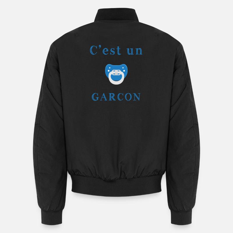 Naissance C'est un garcon - Bomber unisexe - noir