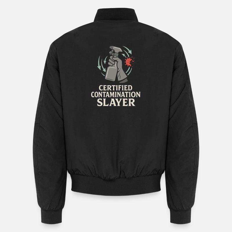 Cleanroom Technician Controlled Environment - Unisex Bomber Jacket - black