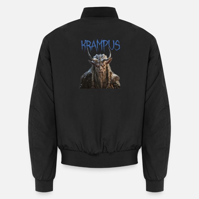 Krampus – gloomy Alpine design, customs - Unisex Bomber Jacket - black