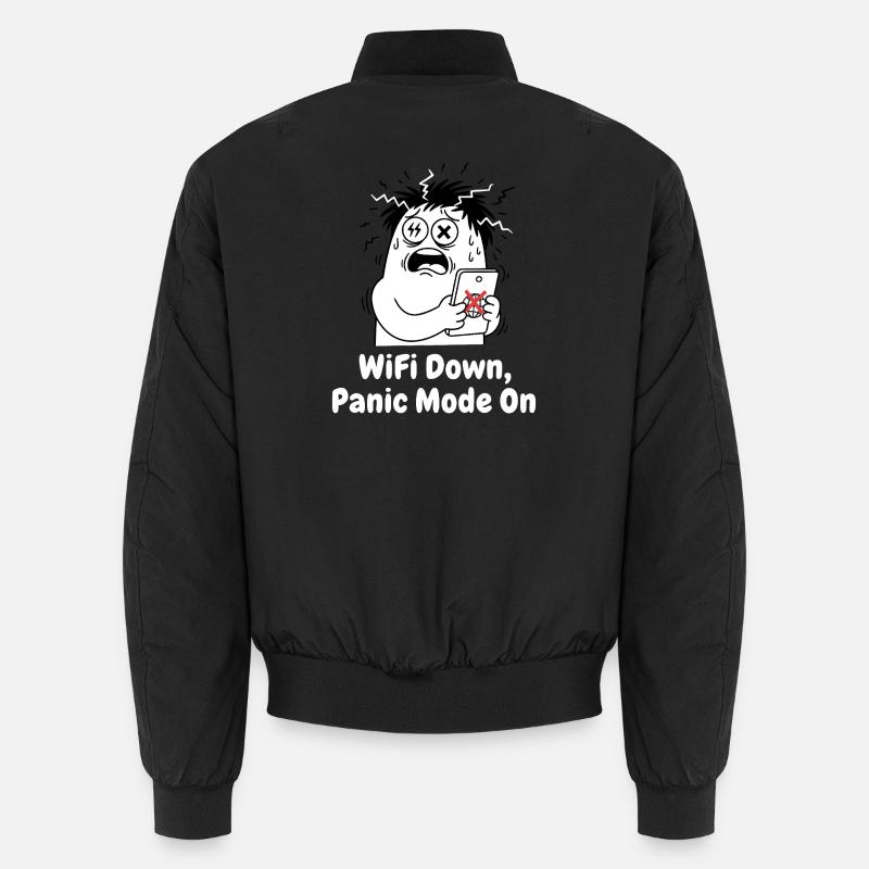 WiFi Failure Panic Mode Unisex Bomber Jacket