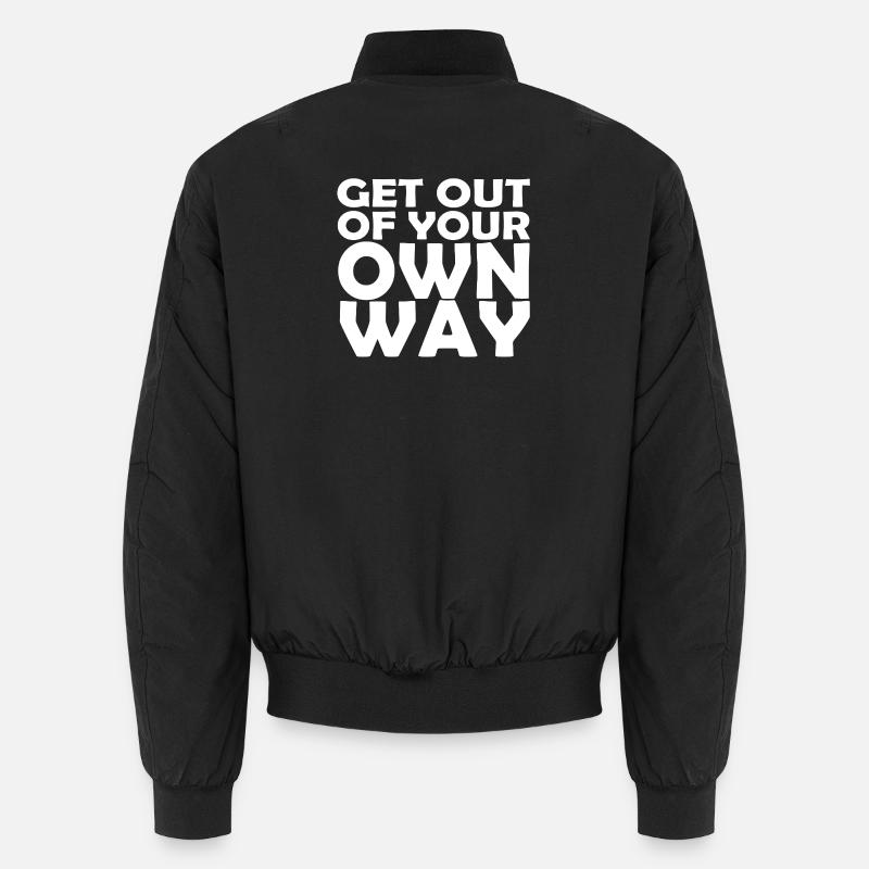 OWN WAY - Unisex Bomberjacke - Schwarz