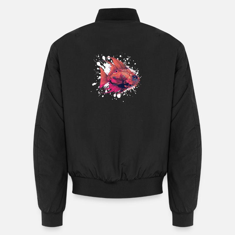 Blobs de poisson - Bomber unisexe - noir