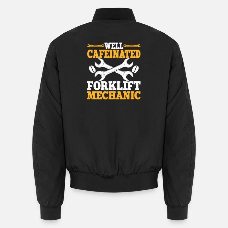 Mechanic Mechatronics Technician Handyman Gift - Unisex Bomber Jacket - black