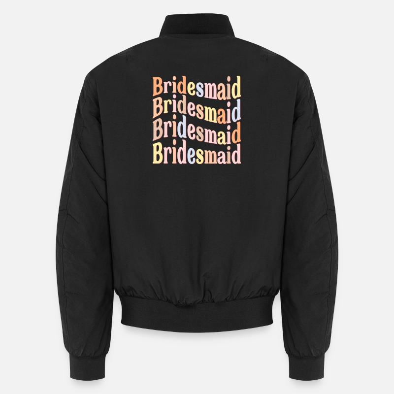 Bride-to-Be Bridesmaid - Unisex Bomber Jacket - black